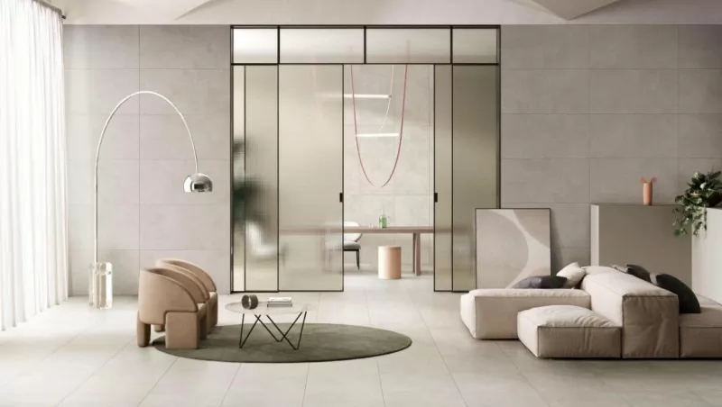 Керамогранит Vitra K947914R MicroCement Кремовый Матовый 60x60