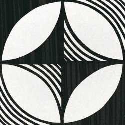 Плитка Equipe Caprice Deco 22123 Compass B&amp;W 20x20