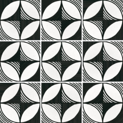 Плитка Equipe Caprice Deco 22123 Compass B&amp;W 20x20