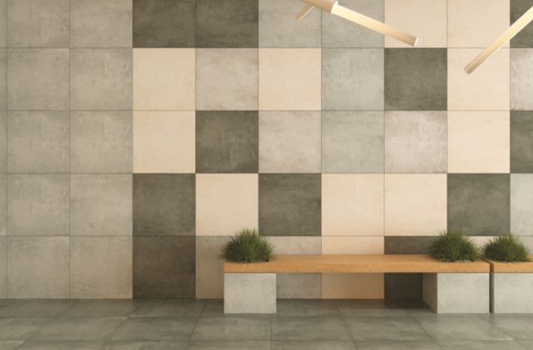 Керамогранит Grasaro G-1105/CR Beton Серо-бежевый 60x60