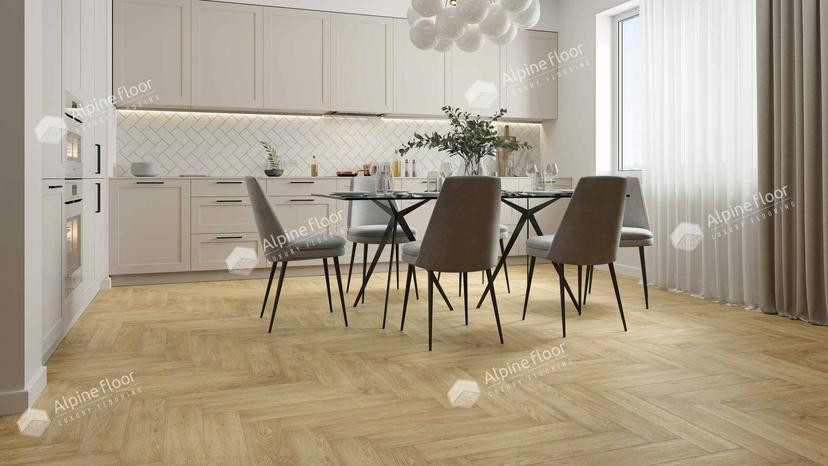 Кварцвиниловая плитка Alpine Floor Parquet Premium Дуб Ваниль Селект ECO 19-3 MC