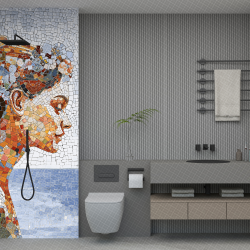 Керамогранит Декоративное панно MDetails Ancient Gaze (набор из 4шт. 60x120) 120x240