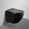 Унитаз ABBER Bequem AC1100MB подвесной черный матовый, безободковый