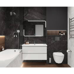 Керамогранит Laparet LP6012G0031R Таймлесс Графит матовый карвинг 59,5х119,1