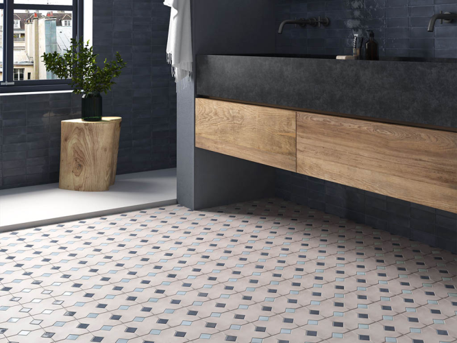 Вставка Equipe Kasbah 28980 Taco Blue Grass Glossy 3,4x3,4