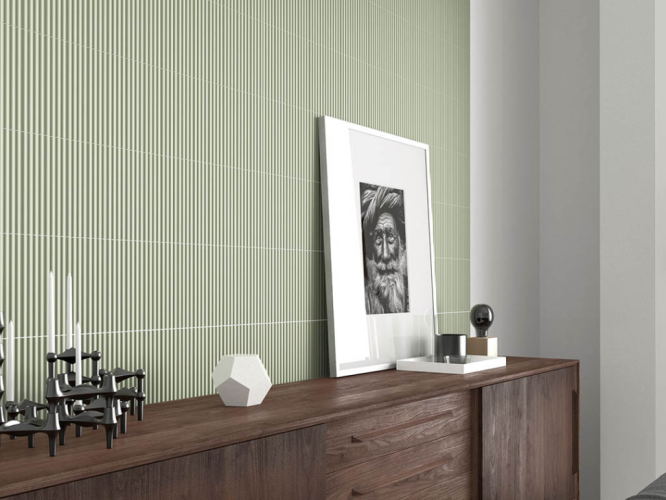 Плитка Equipe Costa Nova 28471 Praia Tansy Green Glossy 5x20