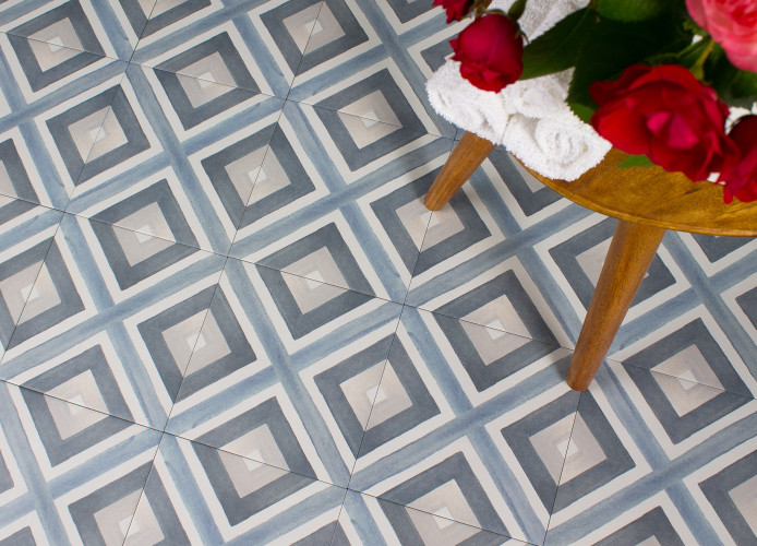 Керамогранит Smile Tile Artisan Blue 20x20