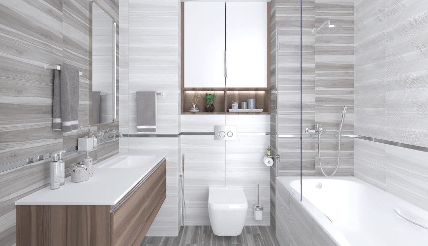 Керамогранит Ceradim Ulivo Серый 14,7x59,4