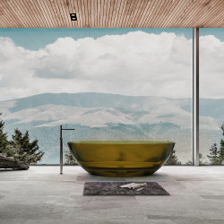 Прозрачная ванна ABBER Kristall AT9702Vesuvian оливковая