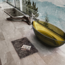 Прозрачная ванна ABBER Kristall AT9702Vesuvian оливковая