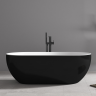 Акриловая ванна ABBER AB9241MB черная матовая