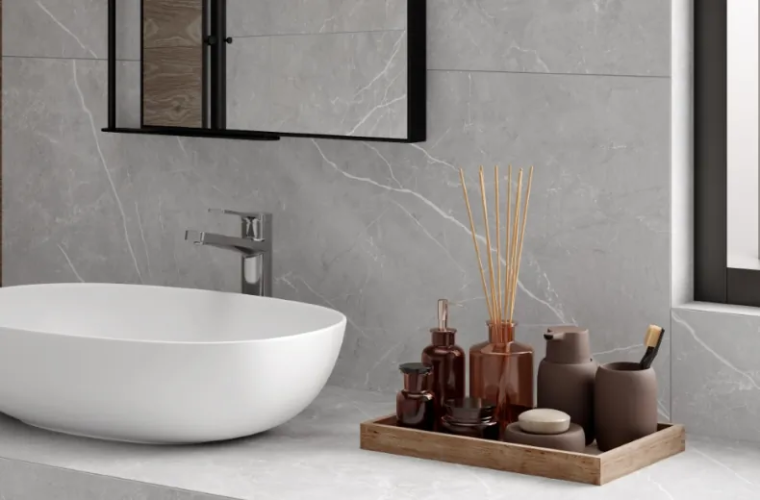 Керамогранит Laparet LP6012G0061R Lune Grigio серый матовый карвинг 59,5х119,1