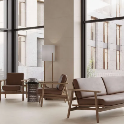 Керамогранит Laparet LP6012G0321R Stucco Oro PRO бежевый матовый R10 STR 59.5х119.1