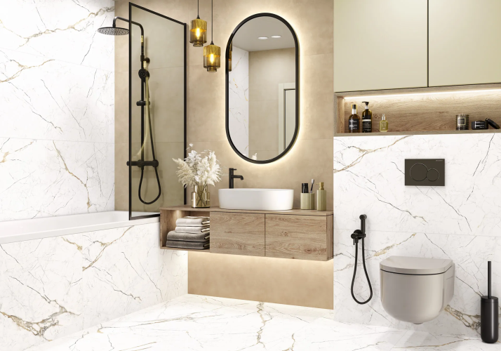 Керамогранит Alma Ceramica GFU6060RKL04R Рок Лайн / Rock Line матовый  60x60 