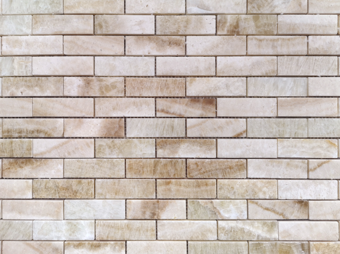 Мозаика LeeDo Ceramica Onice legno chiaro POL (23x73x7) 298х298, полированная глянцевая