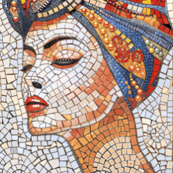 Керамогранит Декоративное панно MDetails Beauty Face (набор из 4шт. 60x120) 120x240