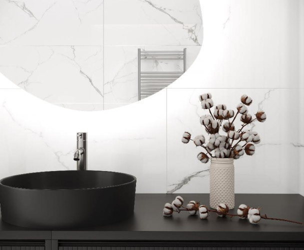 Керамогранит Laparet Swizer White х9999295354 белый полированный 60x120