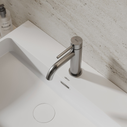 Смеситель ABBER Wasser Kreis 316 AF8110BGG для раковины, оружейная сталь брашированная