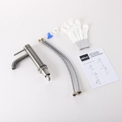 Смеситель ABBER Wasser Kreis 316 AF8110BGG для раковины, оружейная сталь брашированная