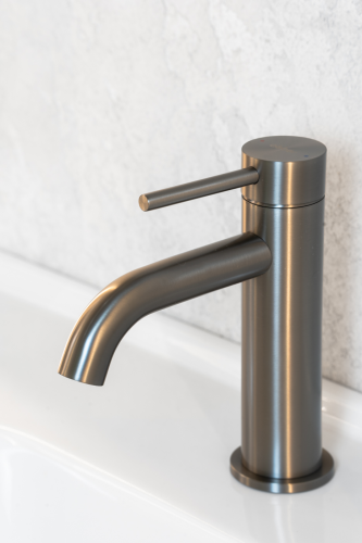 Смеситель ABBER Wasser Kreis 316 AF8110BGG для раковины, оружейная сталь брашированная