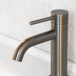 Смеситель ABBER Wasser Kreis 316 AF8110BGG для раковины, оружейная сталь брашированная