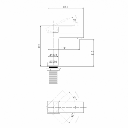 Смеситель ABBER Daheim AF8210NG для раковины, никель