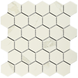 Мозаика Bonaparte Carrara comb (51х59х6) 279х268, глянцевая 