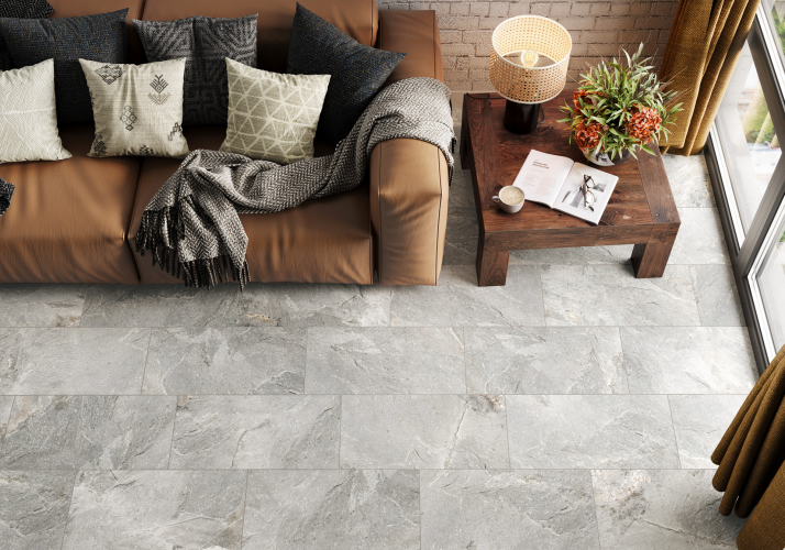 Керамогранит Delacora D30008M Stoncrete Gray матовый карвинг 30x60