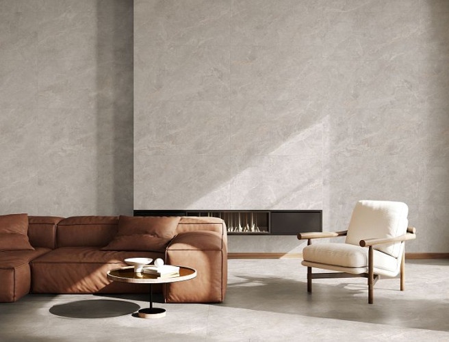 Керамогранит Global Tile Montera GT1206018106MCR Светло-серый 60x120