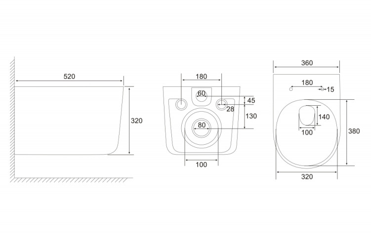 Унитаз ABBER Ultra AC1302 подвесной белый с ультратонким ободком
