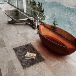 Прозрачная ванна ABBER Kristall AT9702Opal коричневая