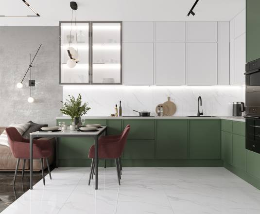 Керамогранит Laparet Swizer White х9999295366 белый матовый 60x60