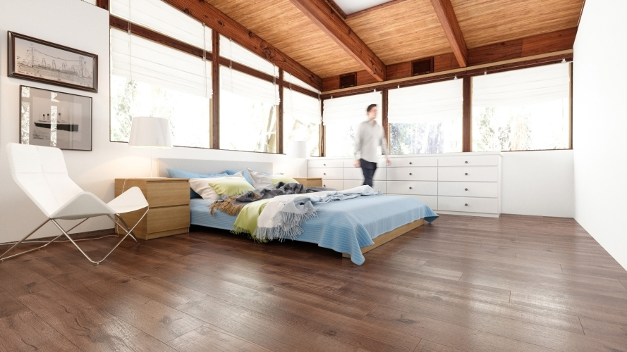 Кварцевый ламинат SPC Fargo Comfort Дуб Южная Ночь 81996-6