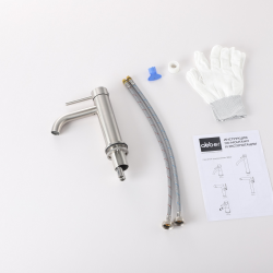 Смеситель ABBER Wasser Kreis 316 AF8110BST для раковины, сталь брашированная