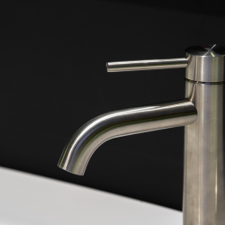 Смеситель ABBER Wasser Kreis 316 AF8110BST для раковины, сталь брашированная