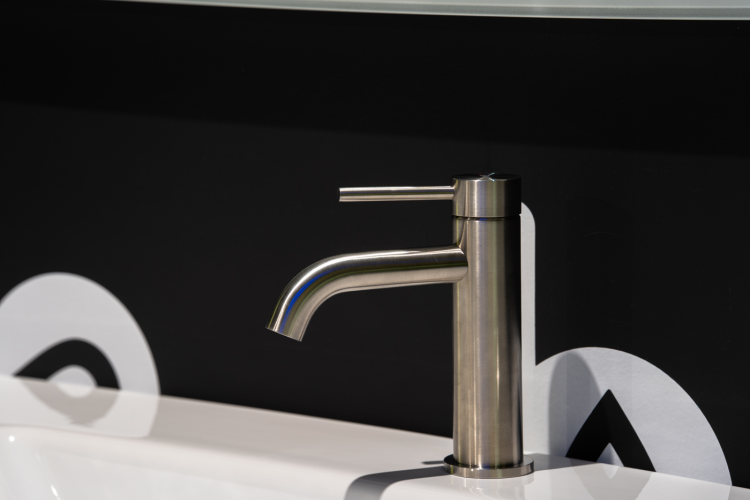 Смеситель ABBER Wasser Kreis 316 AF8110BST для раковины, сталь брашированная