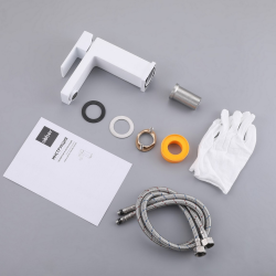 Смеситель ABBER Daheim AF8210W для раковины, белый матовый