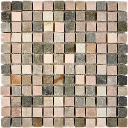 Мозаика Pixel Mosaic PIX 301 Slate Grey, чип 23х23 мм, сетка 305х305 мм