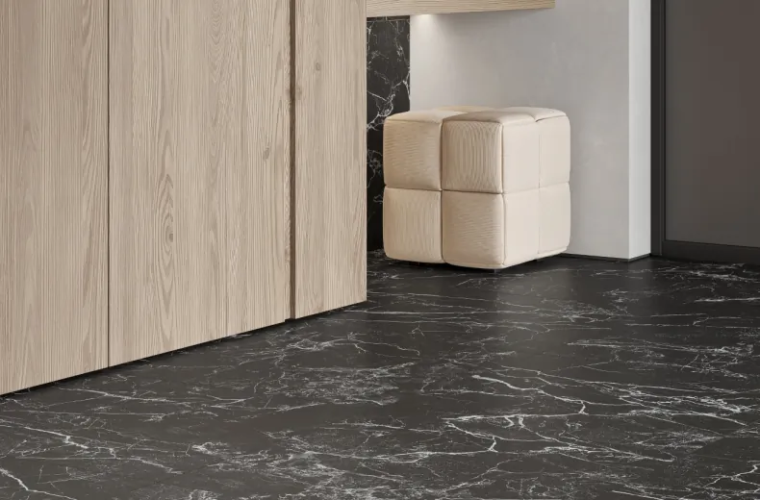 Керамогранит Laparet LP6012G0121R Intense Nero чёрный матовый карвинг 59,5х119,1