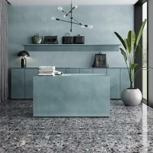 Керамогранит Kerranova K-333/MR Terrazzo Dark Grey 300x600x9
