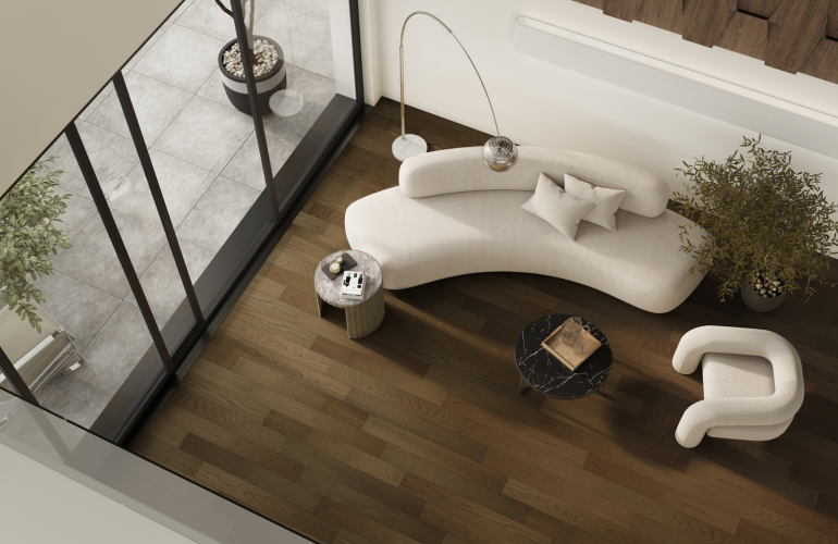 Кварцевый паркет Quartz Parquet Классик Дуб Брауни 413 7/1,2 мм