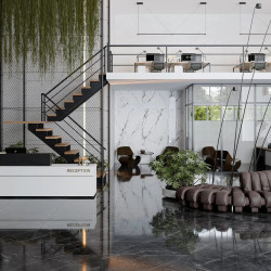 Керамогранит Dogma DPA601207 Project Antibacterial Marquina Dark Levigato 60x120