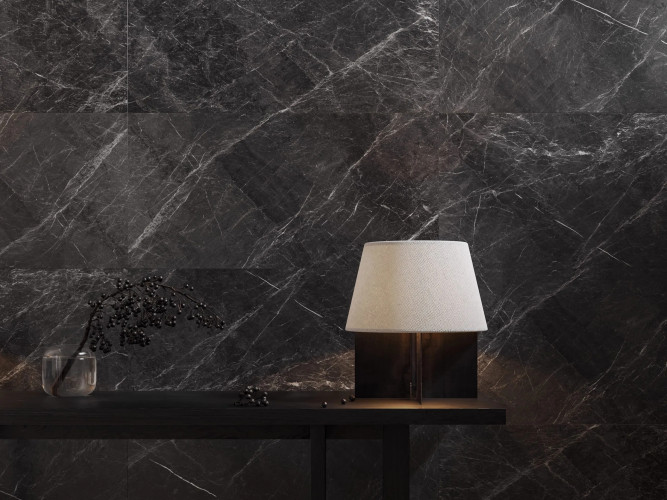 Керамогранит Dogma DPA601207 Project Antibacterial Marquina Dark Levigato 60x120