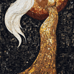 Керамогранит Декоративное панно MDetails Celestial Lady (набор из 4шт. 60x120) 120x240