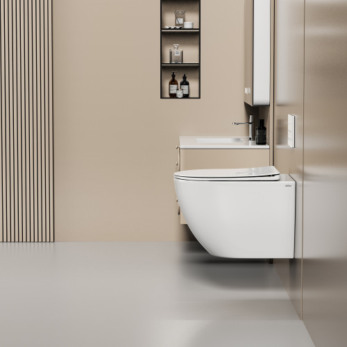 Унитаз ABBER Ultra AC1301 подвесной белый с ультратонким ободком