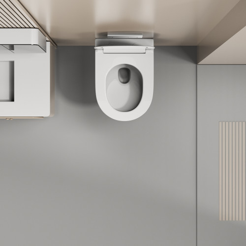 Унитаз ABBER Ultra AC1301 подвесной белый с ультратонким ободком