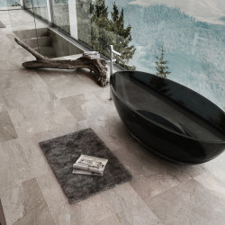 Прозрачная ванна ABBER Kristall AT9702Onyx черная