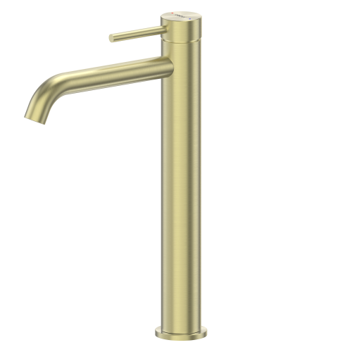 Смеситель ABBER Wasser Kreis 316 AF8111BG-L для накладной раковины, золото брашированное