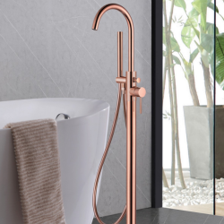 Смеситель ABBER Wasser Kreis AF8115RGN напольный для ванны, розовое золото