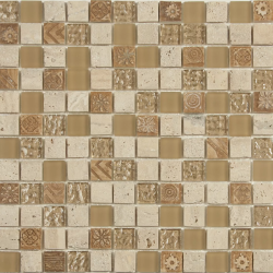 Мозаика NSmosaic S-801 камень стекло (23х23х8) 298х298, матовая